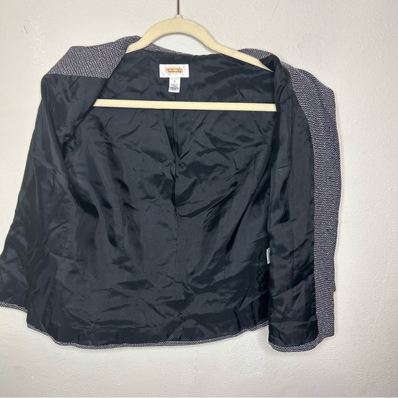 Vintage Talbots Black and White Blazer Structured Suit Jacket Size 4 - Picture 6 of 8